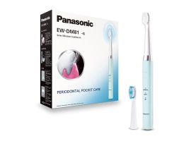 EW-DM81-G503 - Spazzolino elettrico a ultrasuoni, testina extra fine, 2 testine incluse, menta/bianco