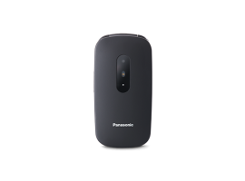 KX-TU446EXB - Téléphone pour seniors au design à clapet, convivial, écran facile à lire, noir