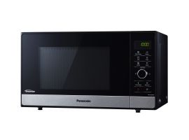 NN-GD38HSGTG - Magnetron met Grill, accessoires voor pizzapan en steamer, invertertechnologie, stoomkoker, 1000 W, 23 liter, roestvrij staal-zwart