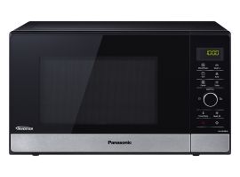 NN-GD38HSSUG - Four à micro-ondes avec grill et fonction vapeur, 1000W, 23 litres, technologie Inverter, plateau Steam+ pour cuisson à la vapeur, 17 programmes automatiques, noir