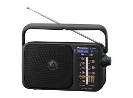 RF-2400DEG-K - Radio portable, noir - Poignée, fonctionnement sur piles